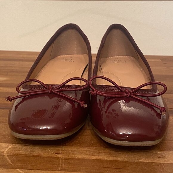 Women's Size 6 Burgundy Ballet Block Heel - Picture 3 of 9
